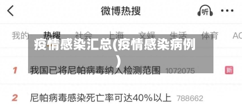 疫情感染汇总(疫情感染病例)-第1张图片
